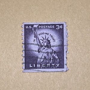 Liberty 3 cent stamp